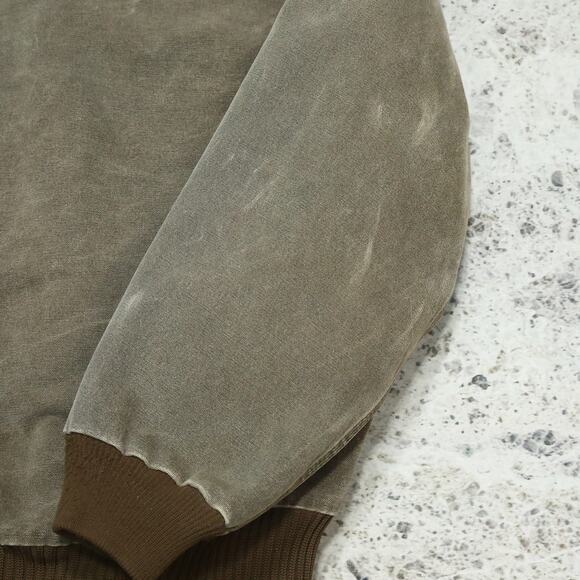 Vintage Carhartt J130 CHT Chestnut Faded Brown Hooded Jacket Size Medium - Picture 12 of 16